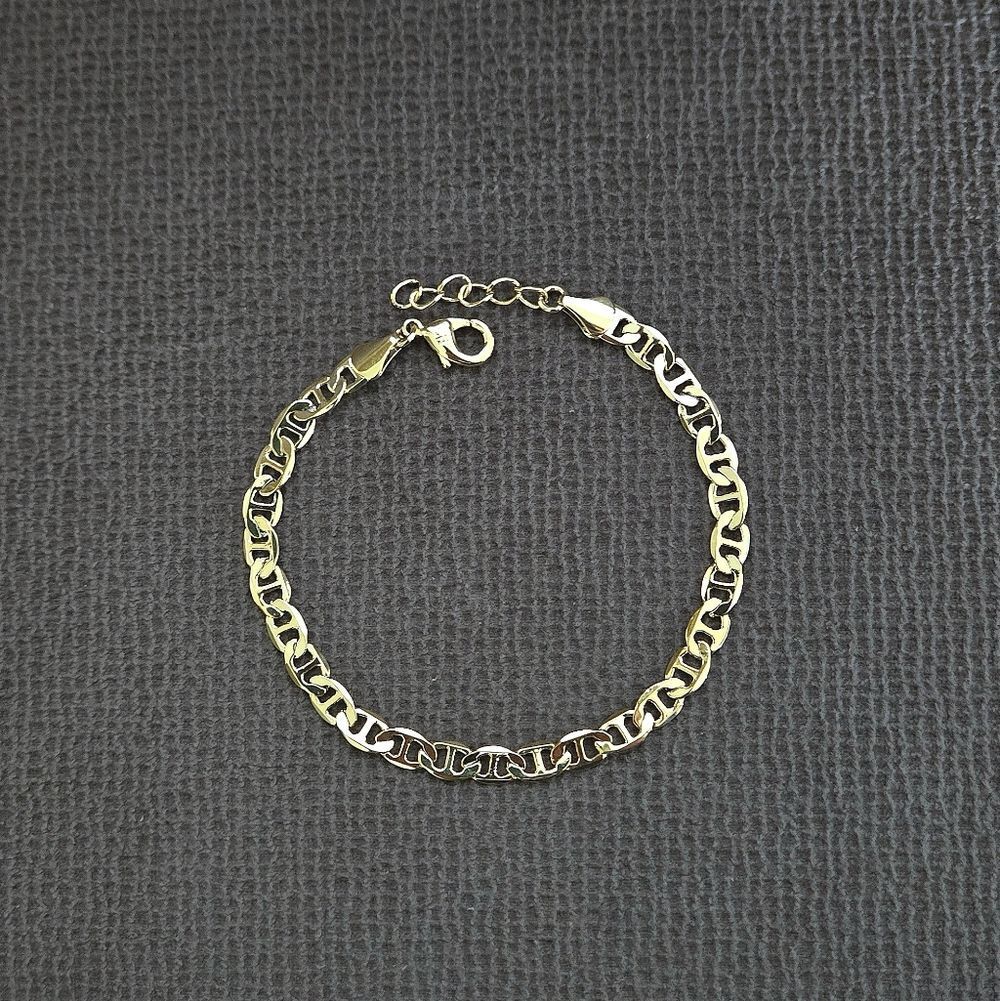 Aquamir Waterproof Gold💛 Flat Mariner⚓️ Link Chain⛓️ Anklet🦶 - NIB - Picture 11 of 15